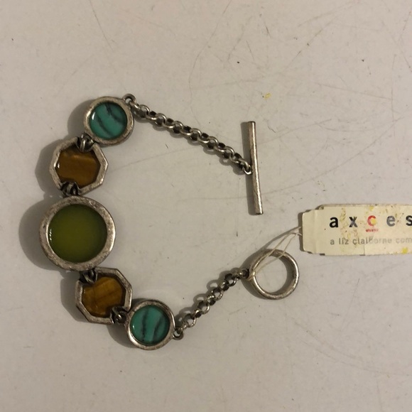 Bracelet: green & brown beads (Axcess) - Picture 10 of 11